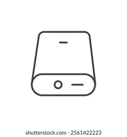 Power bank icon Vector logo set flat
