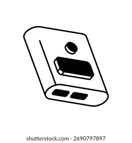 Power Bank Icon vector stock illustration