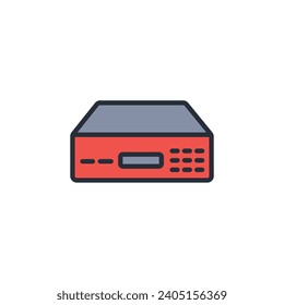 power bank icon. vector.Editable stroke.linear style sign for use web design,logo.Symbol illustration.