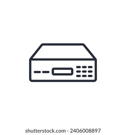 icono de banco de energía. vector.Curso editable.Signo de estilo lineal para uso de diseño web,logotipo.Ilustración de símbolo.