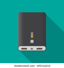 Power bank vector flat design.
