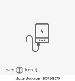 power bank vector icon