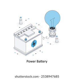 Power Battery Cab Location  isometric stock illustration. EPS File stock illustration