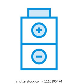 Battery Plus Minus Signs Color Icon: เวกเตอร์สต็อก (ปลอดค่าลิขสิทธิ์ ...