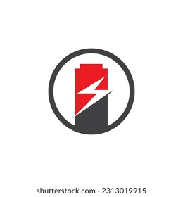 Power Battery Energy Logo Vector Illustration