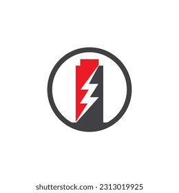 Power Battery Energy Logo Vector Illustration