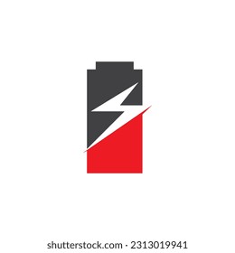 Power Battery Energy Logo Vector Illustration