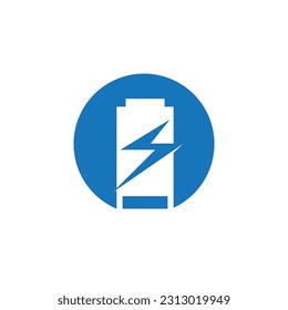 Power Battery Energy Logo Vector Illustration