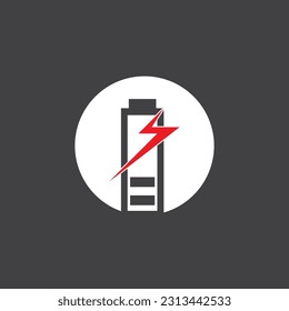 Power Battery Energy Logo Vector Illustration