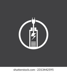 Power Battery Energy Logo Vector Illustration