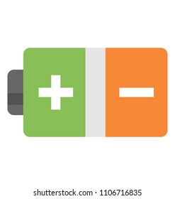 
Power battery half charged symbol
