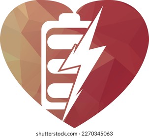 Power Battery Logo Design Template. Battery fast Charge logo design. Battery power and flash lightning bolt logo icon.