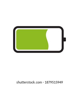 Power battery logo design vector template
