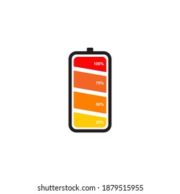 Power battery logo design vector template