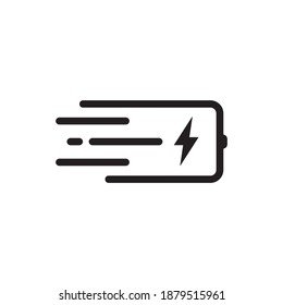 Power battery logo design vector template