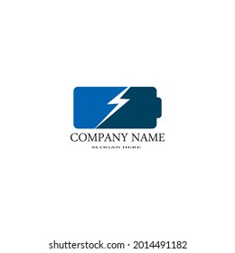 Power Battery Logo icon vector illustration Design Template.Battery Charging vector icon.Battery power and flash lightning bolt logo