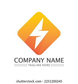Logo für Netzbatterien, Vektorgrafik Design Vorlage.Battery Charging-Vektorsymbol.Batterieleistung und Blitz-Logo für Blitzlicht