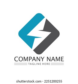 Power Battery Logo icon vector illustration Design Template.Battery Charging vector icon.Battery power and flash lightning bolt logo