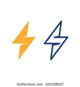 Icono del logotipo de la batería de potencia Icono del vector Ilustración del diseño Plantilla.Icono del vector de carga de la batería.Logotipo de potencia de la batería y perno de relámpago