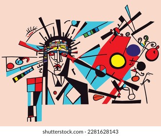 Power and beauty of faith with this stunning abstract illustration painting of the Lord Jesus and his cross. easter, jesus is risen, jesus crucified, israel, bethlehem, holy communion, christian