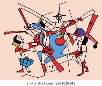 Power and beauty of faith with this stunning abstract illustration painting of the Lord Jesus and his cross. easter, jesus is risen, jesus crucified, israel, bethlehem, holy communion, christian