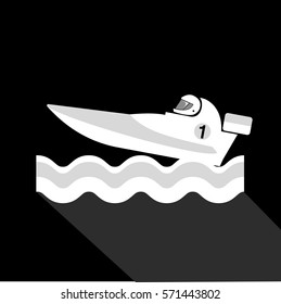 Power Boating sport black