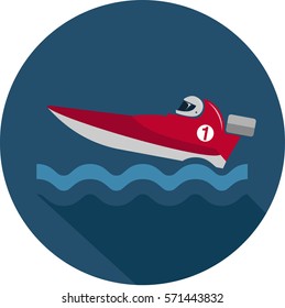 Power Boating sport circle