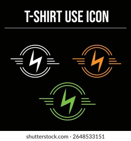 Power Bolt Energy Tshirt Icon Design 2025 my own created not AI