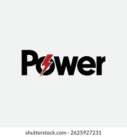 Power bolt icon, Electric Bolt with letter P Logo, power, electric logo fully editable vector template