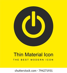 Power bright yellow material minimal icon or logo design
