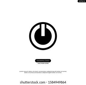 Power Buton Vector Icons in trendy flat style isolated on white background.eps10
