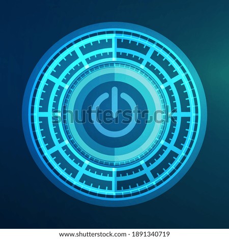 Similar – Start Button on Industrial machine