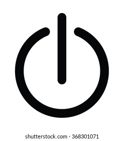 Power Button Bold Line Vector Icon