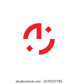 power button dots circles motion logo vector  