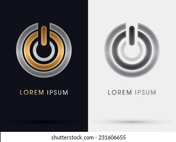 Power  button graphic logo,icon,symbol, Vector.