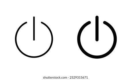 Power button icon concept. Stock vector
