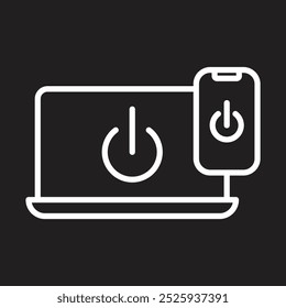 Power Button icon design for personal commercial use