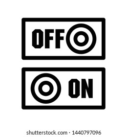 power button icon. flat illustration of power button vector icon for web. Perfect use for website, pattern, app, etc.