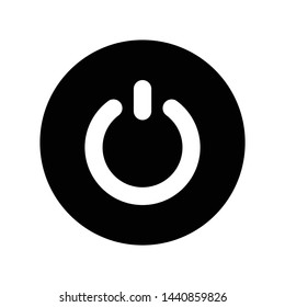 power button icon. flat illustration of power button vector icon for web. Perfect use for website, pattern, app, etc.