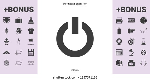 Power button icon - graphic elements for your design