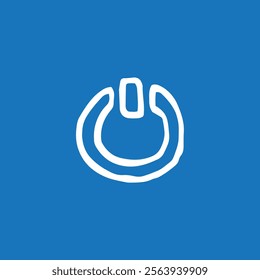 Power Button Icon Illustration Representing Technology and Control