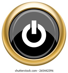 Power button icon. Internet button on white  background. EPS10 Vector. 