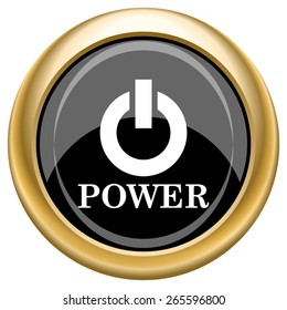 Power button icon. Internet button on white  background. EPS10 Vector. 