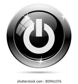 Power button icon. Internet button on white background. EPS10 vector 