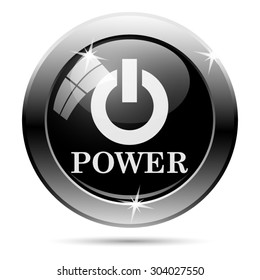 Power button icon. Internet button on white background. EPS10 vector 