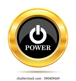 Power button icon. Internet button on white background. EPS10 vector.
