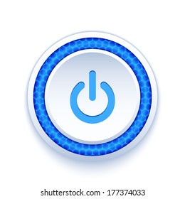 Power button icon isolated on white background