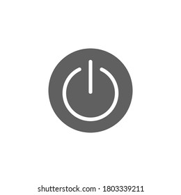 power button icon isolated on white background. vector illustration