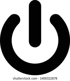 Power button icon modern symbol for graphic and web design