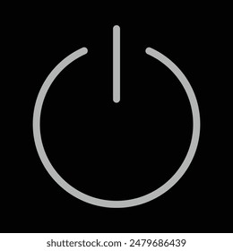 Power Button-Symbol, Power On Off-Schalter, Power Symbol Vektorgrafik Illustration